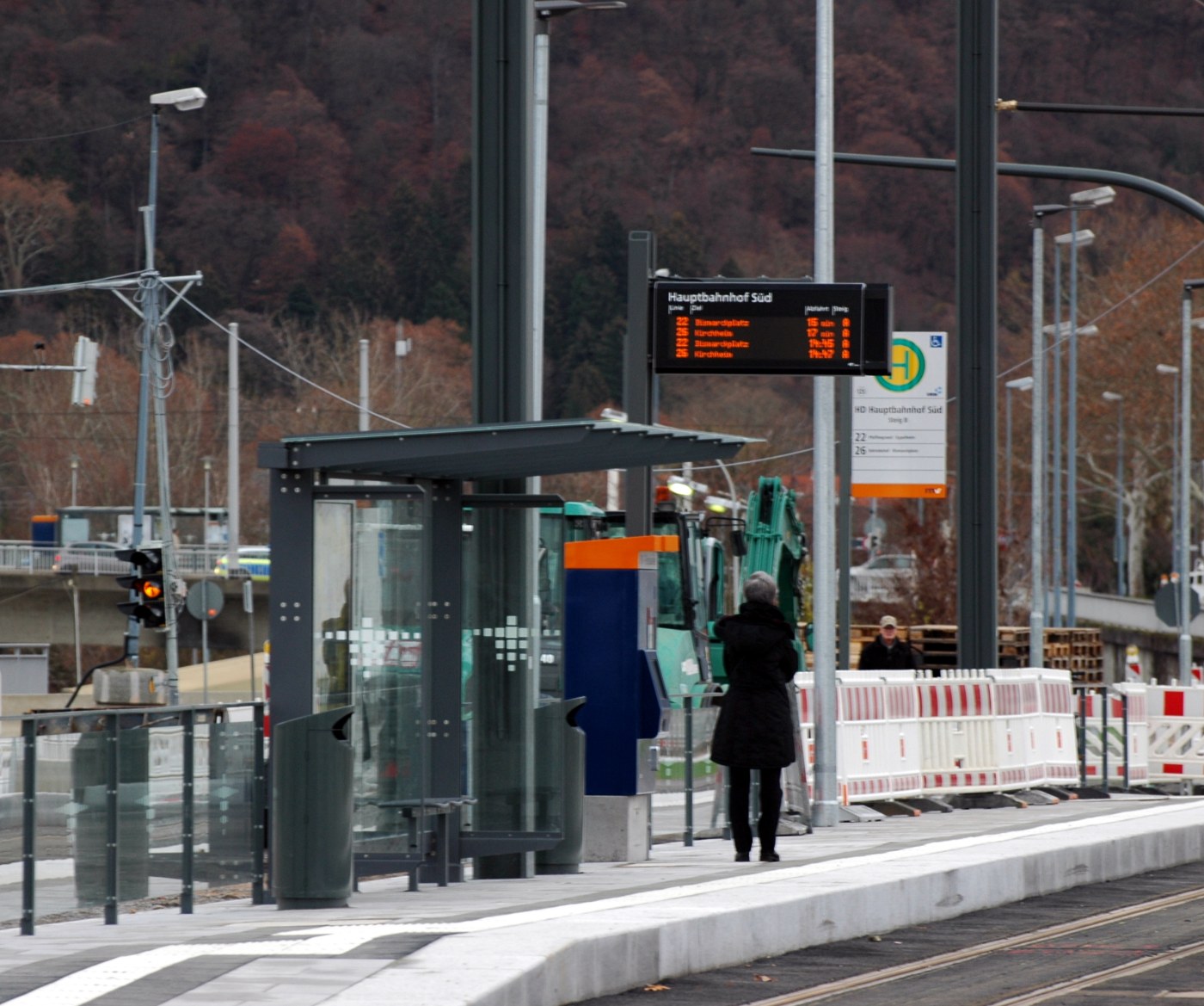 Haltestelle Hauptbahnhof Süd in Heidelberg