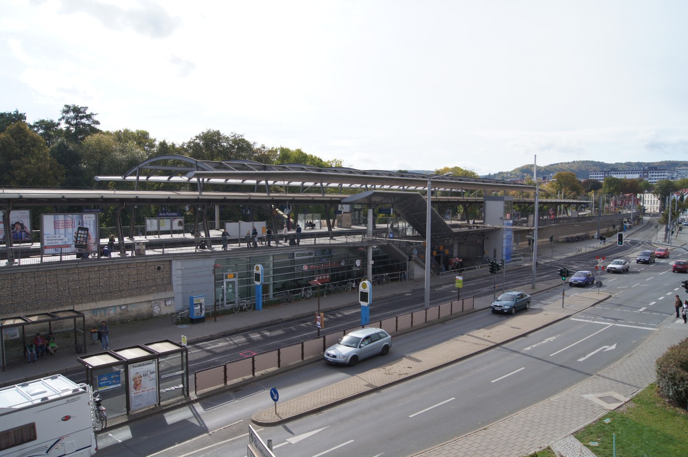 Bahnhof Jena Paradies, Detail