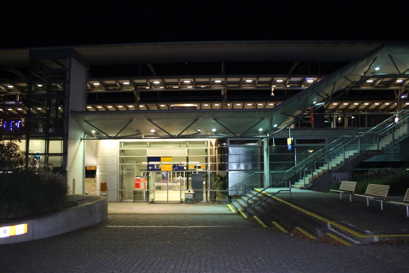 Östlicher Zugang zum Bahnhof Jena Paradies