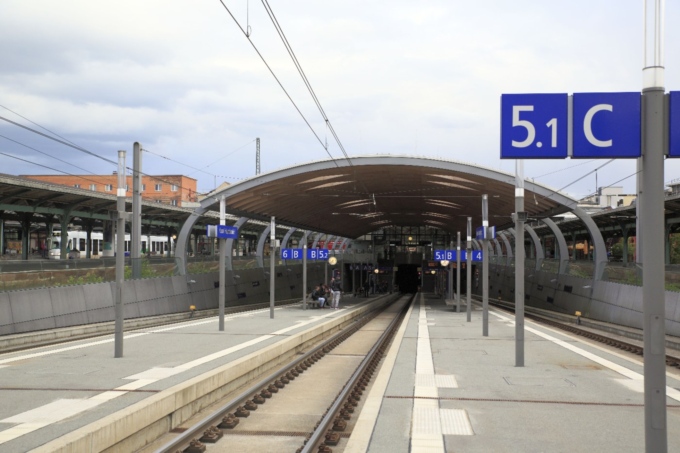 Durchgangsgleise im Kassel Hauptbahnhof
