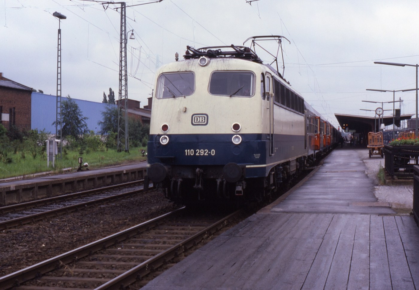 Historische Aufnahme am Bahnhof Lüneburg 1987