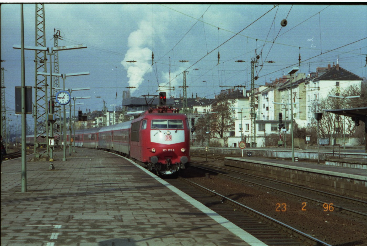Mainz Hauptbahnhof, Aufnahme von 1996