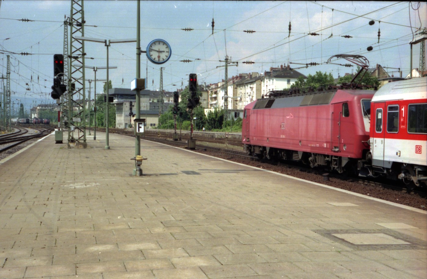 Historische Ansicht des Mainzer Hauptbahnhofs