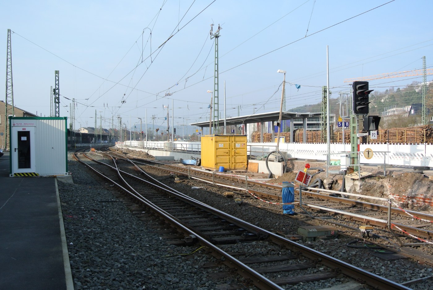 Gleise am Bahnhof Marburg