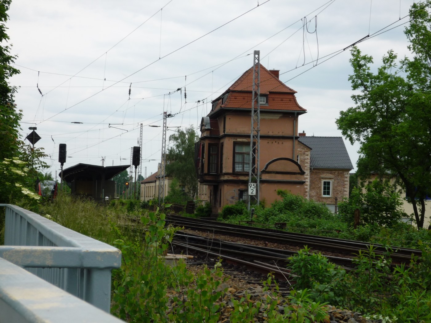 Gleise am Bahnhof Meißen