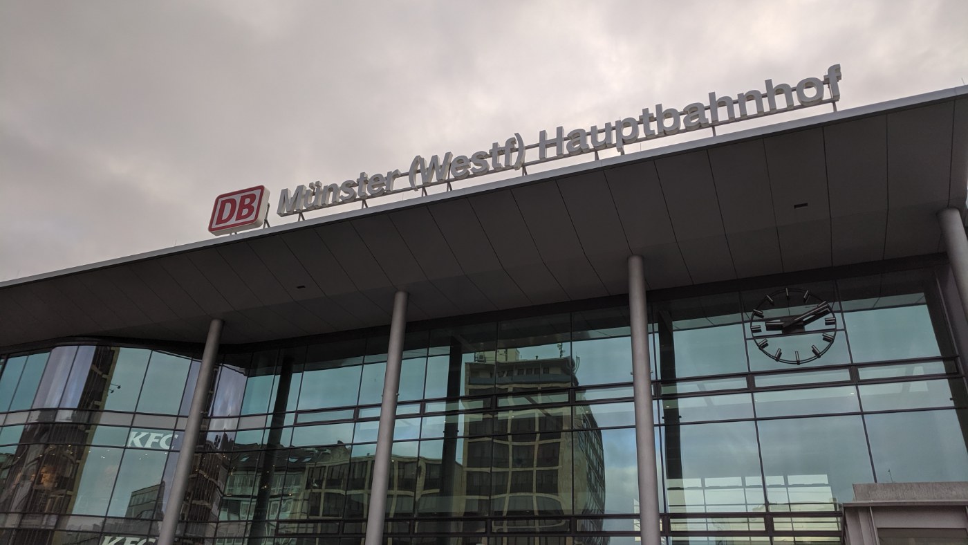 Empfangsgebäude des Münsteraner Hauptbahnhofs