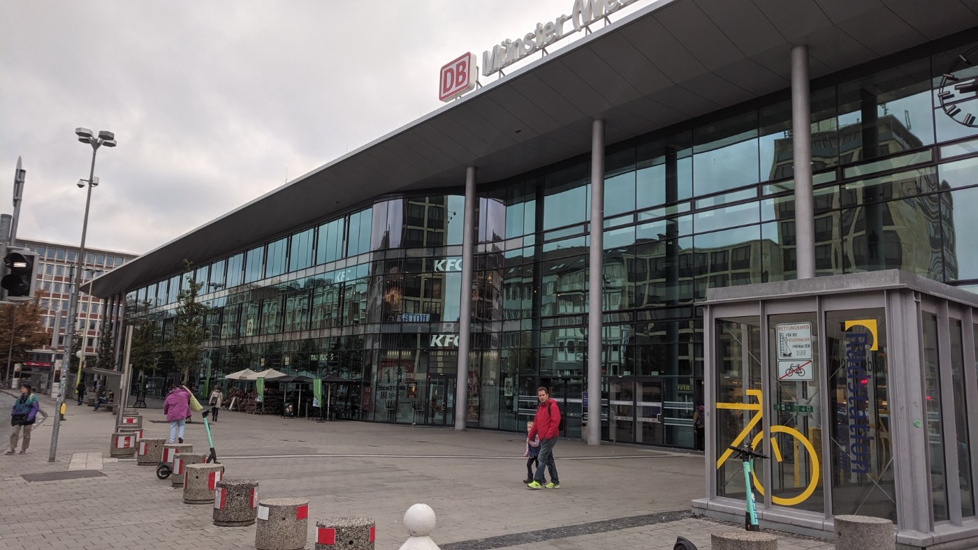 Münsteraner Hauptbahnhof, weitere Ansicht