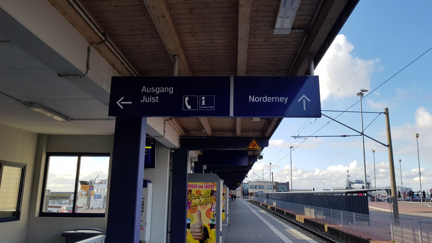 Bahnhof Norddeich Mole, weitere Ansicht