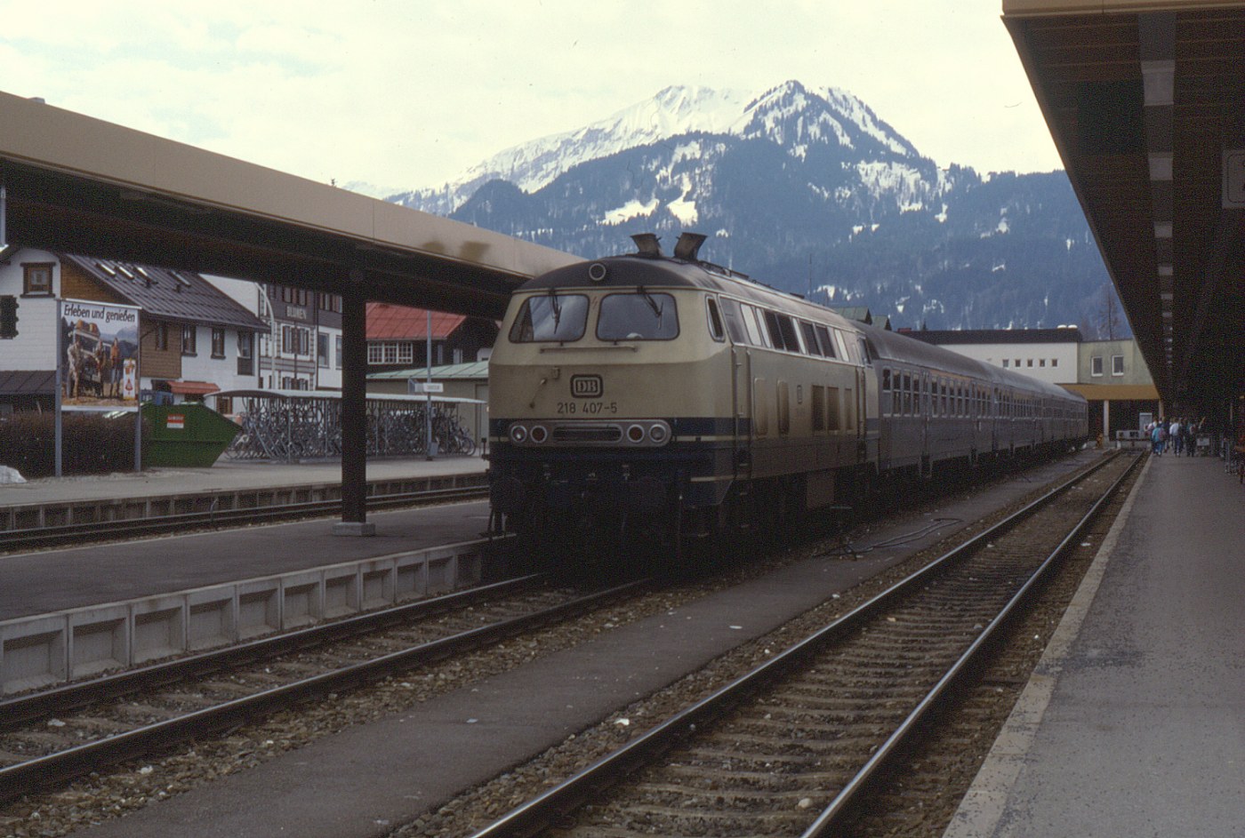 Diesellok in Oberstdorf (1988)