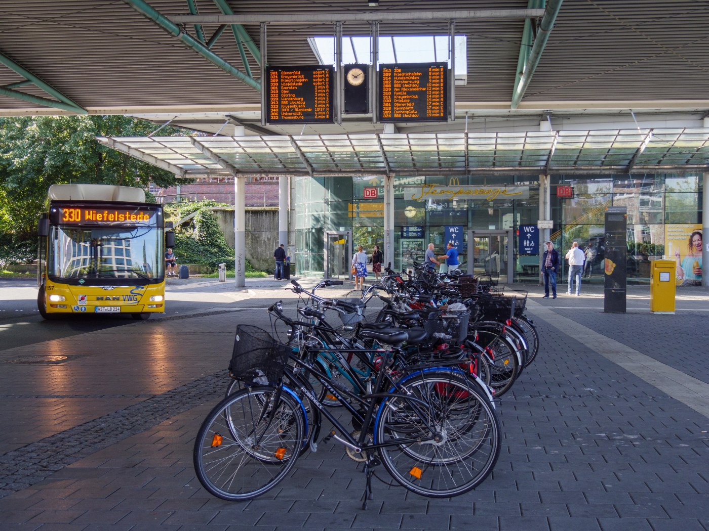 Nordseite des Oldenburger Hauptbahnhofs