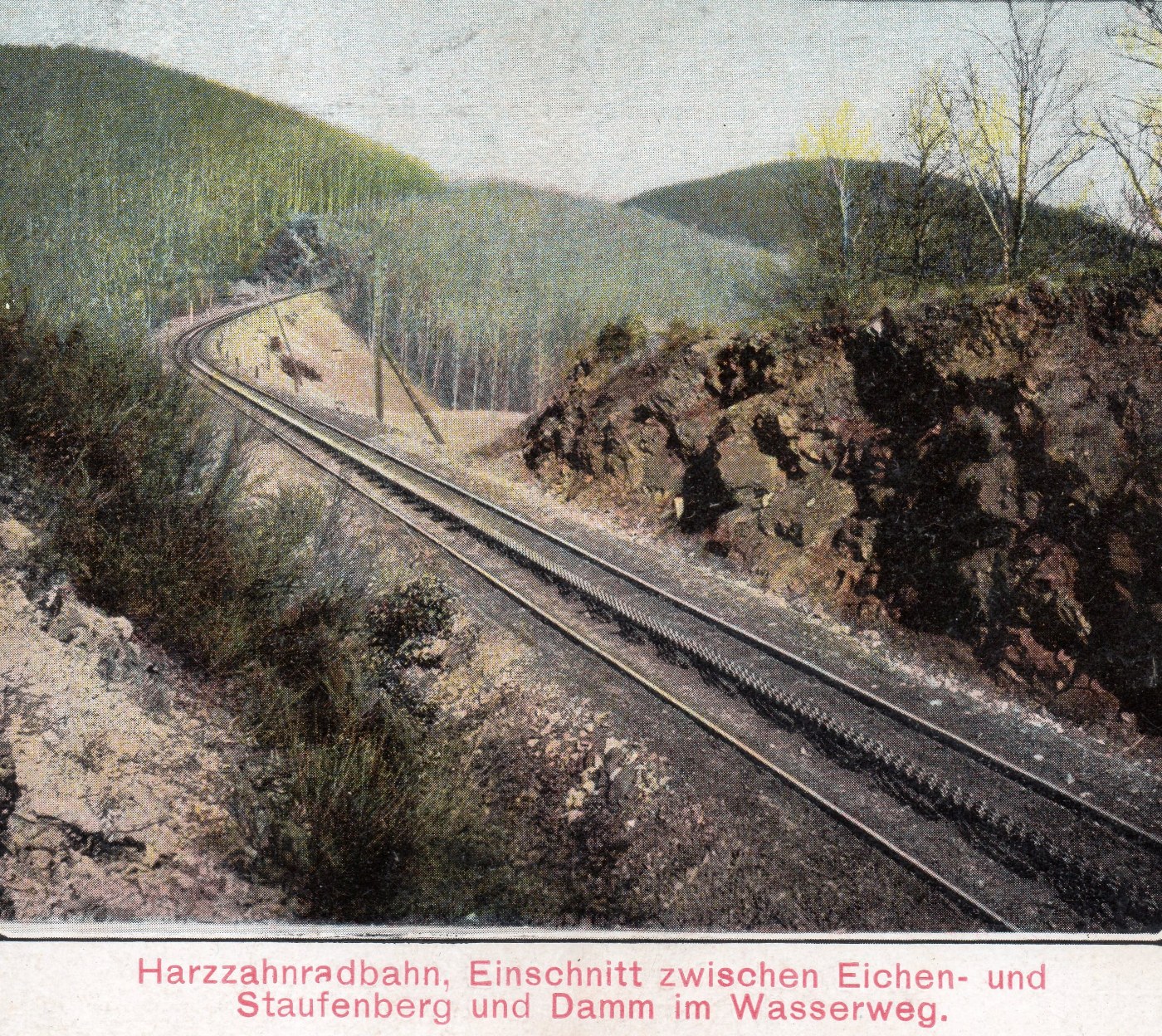 Historische Aufnahme der Rübelandbahn