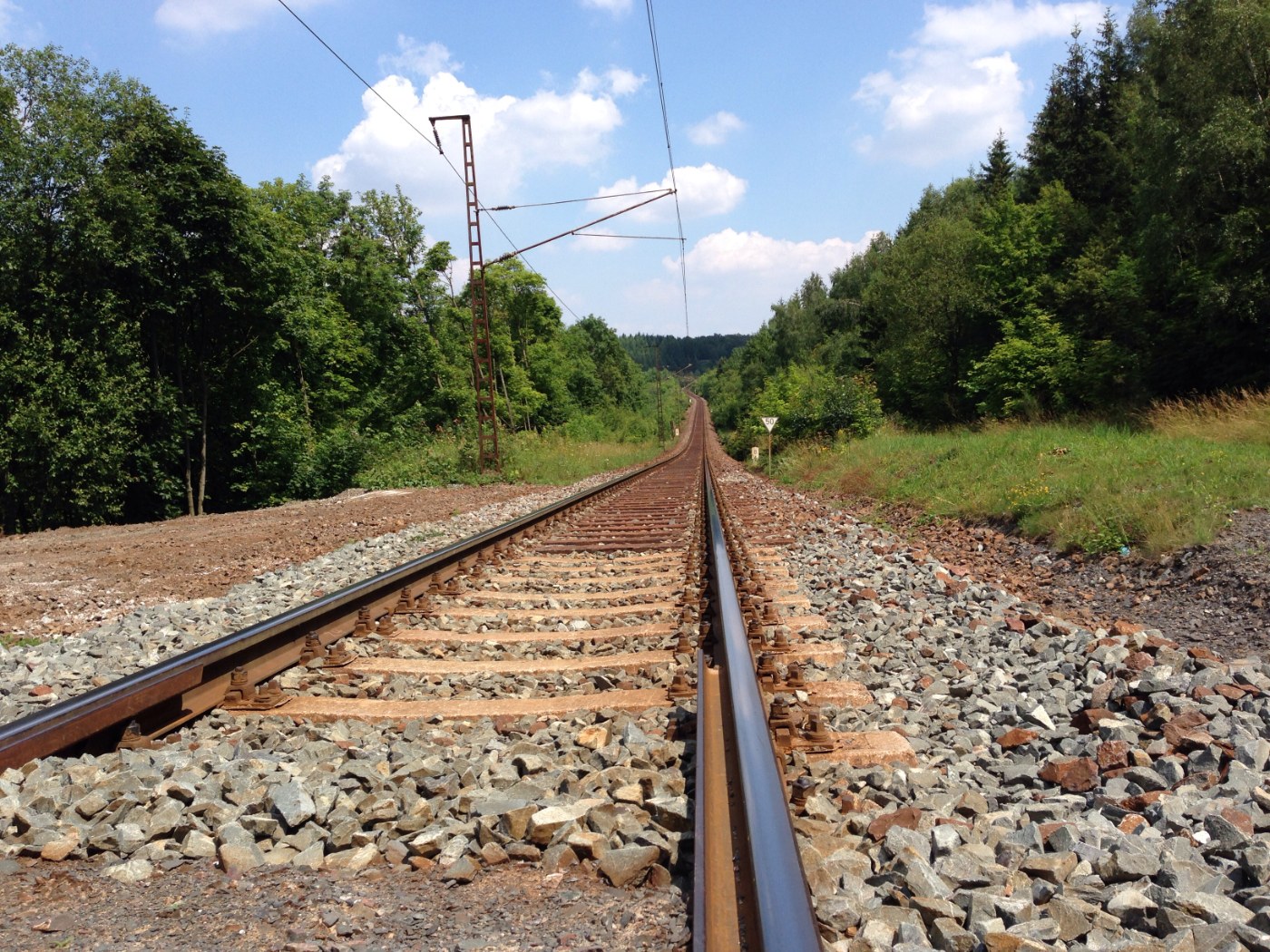 Landschaft entlang der Rübelandbahn
