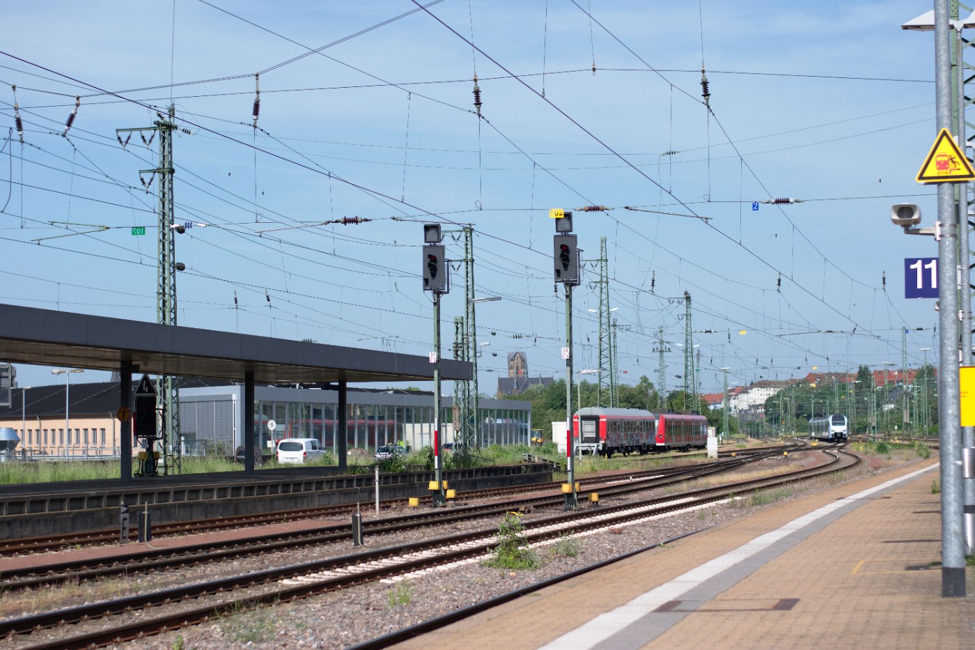 Empfangsgebäude des Saarbrücker Hauptbahnhofs