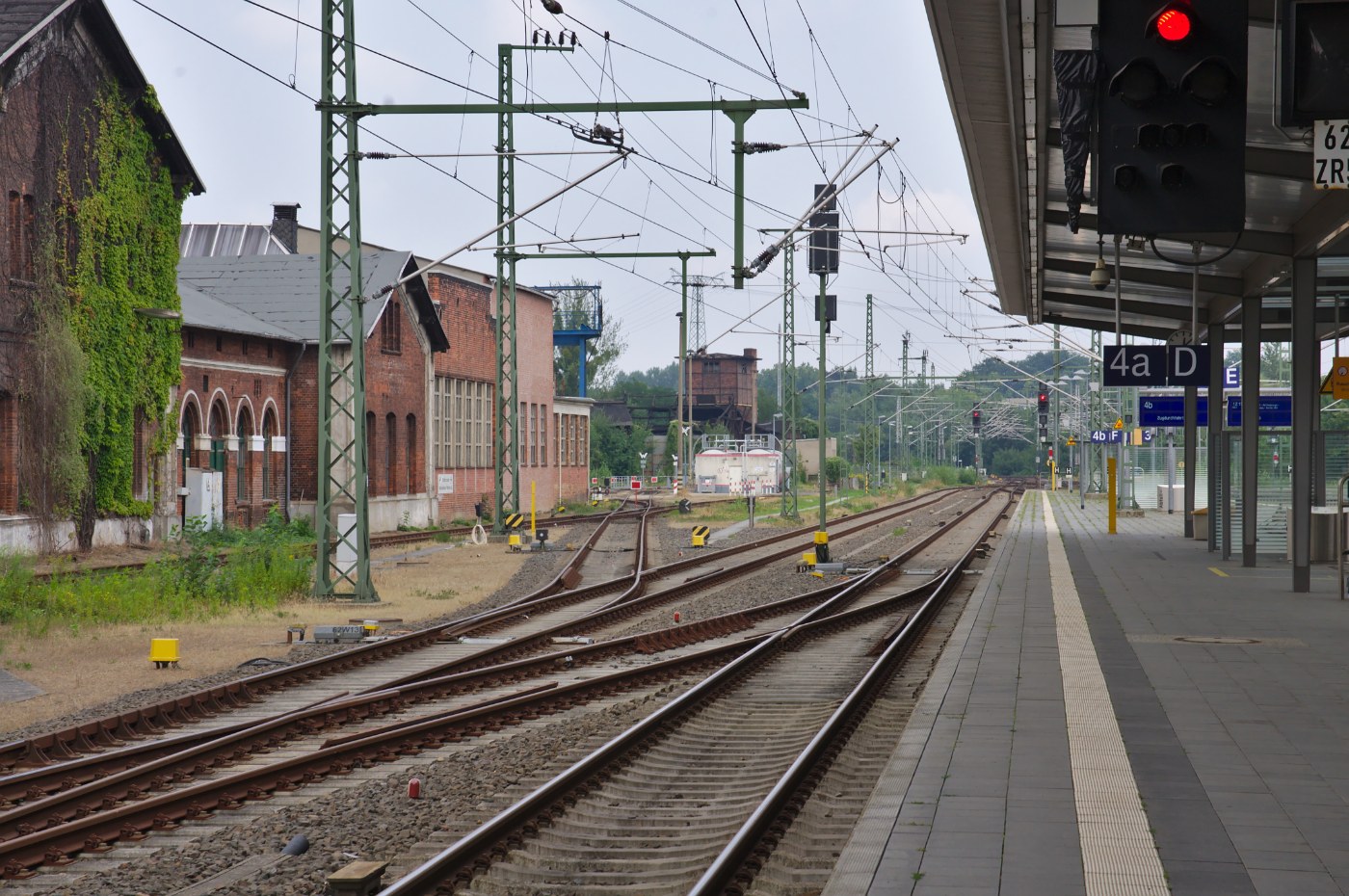 Bahnsteig Gleis 4a/4b in Schwerin