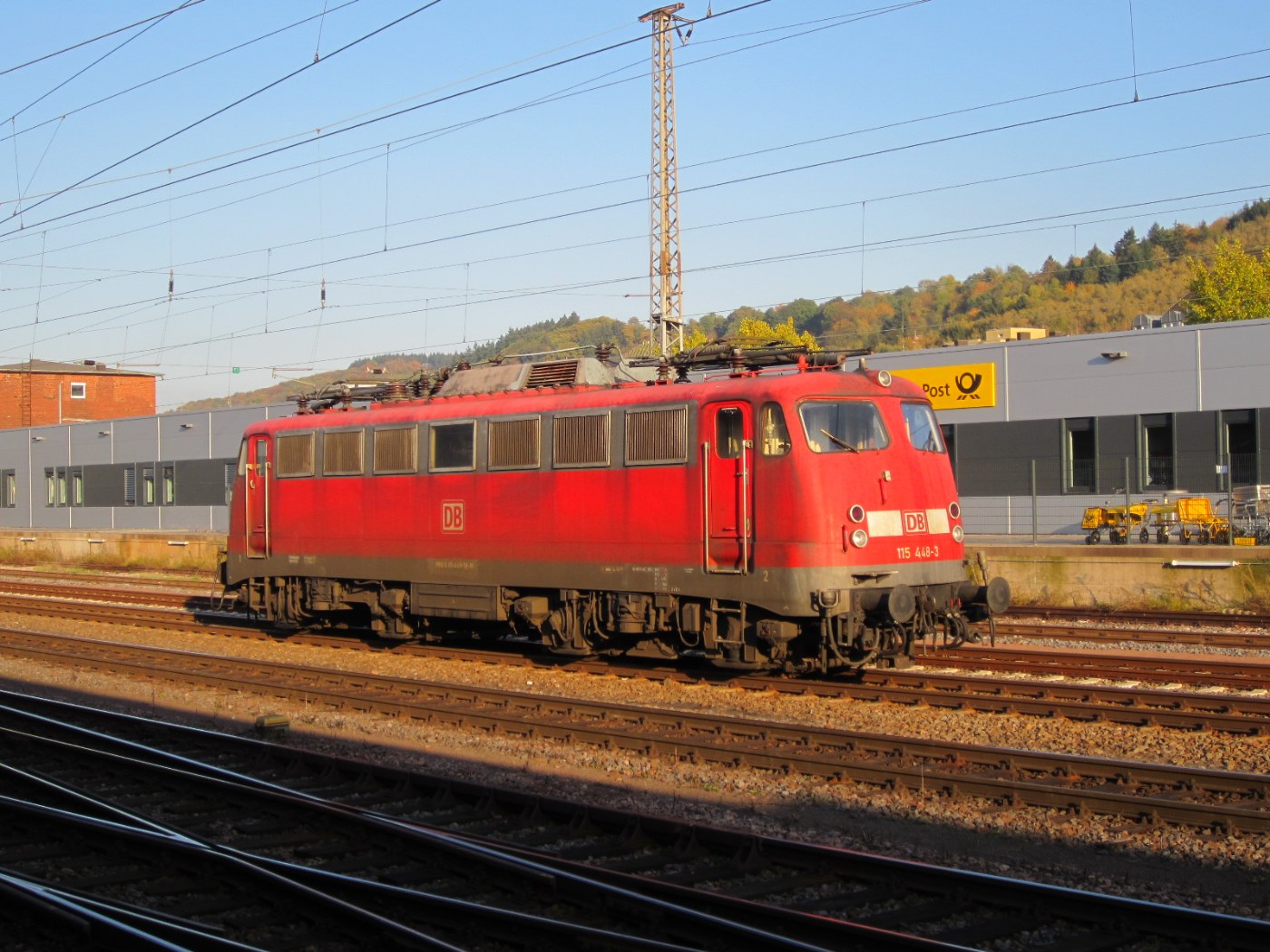 Lokomotive im Trierer Hauptbahnhof