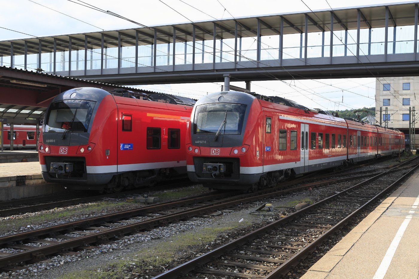 Züge im Ulmer Hauptbahnhof
