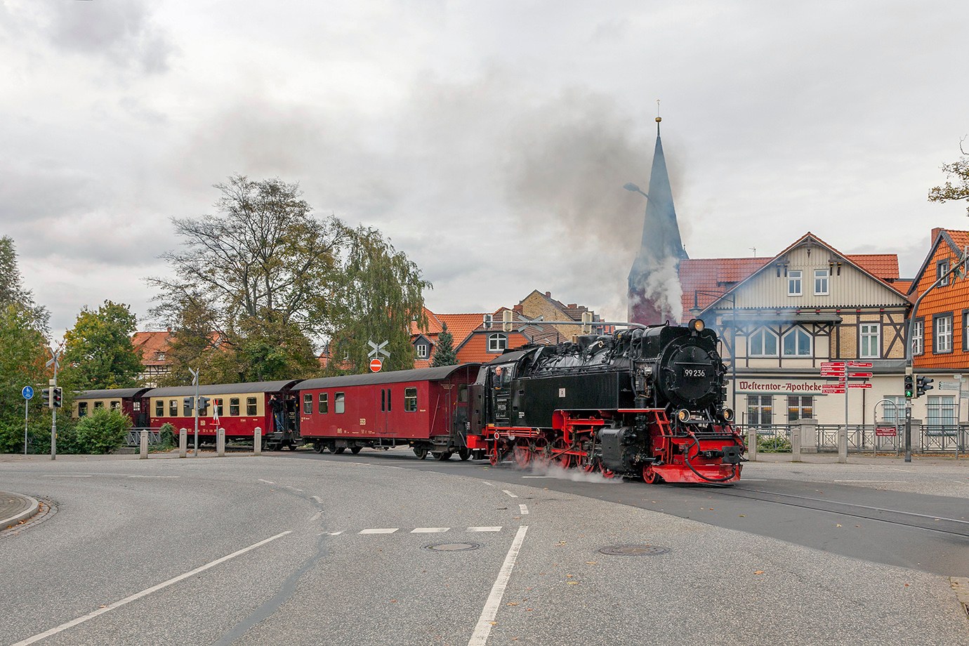 Schmalspurlok am Bahnhof Wernigerode Westerntor