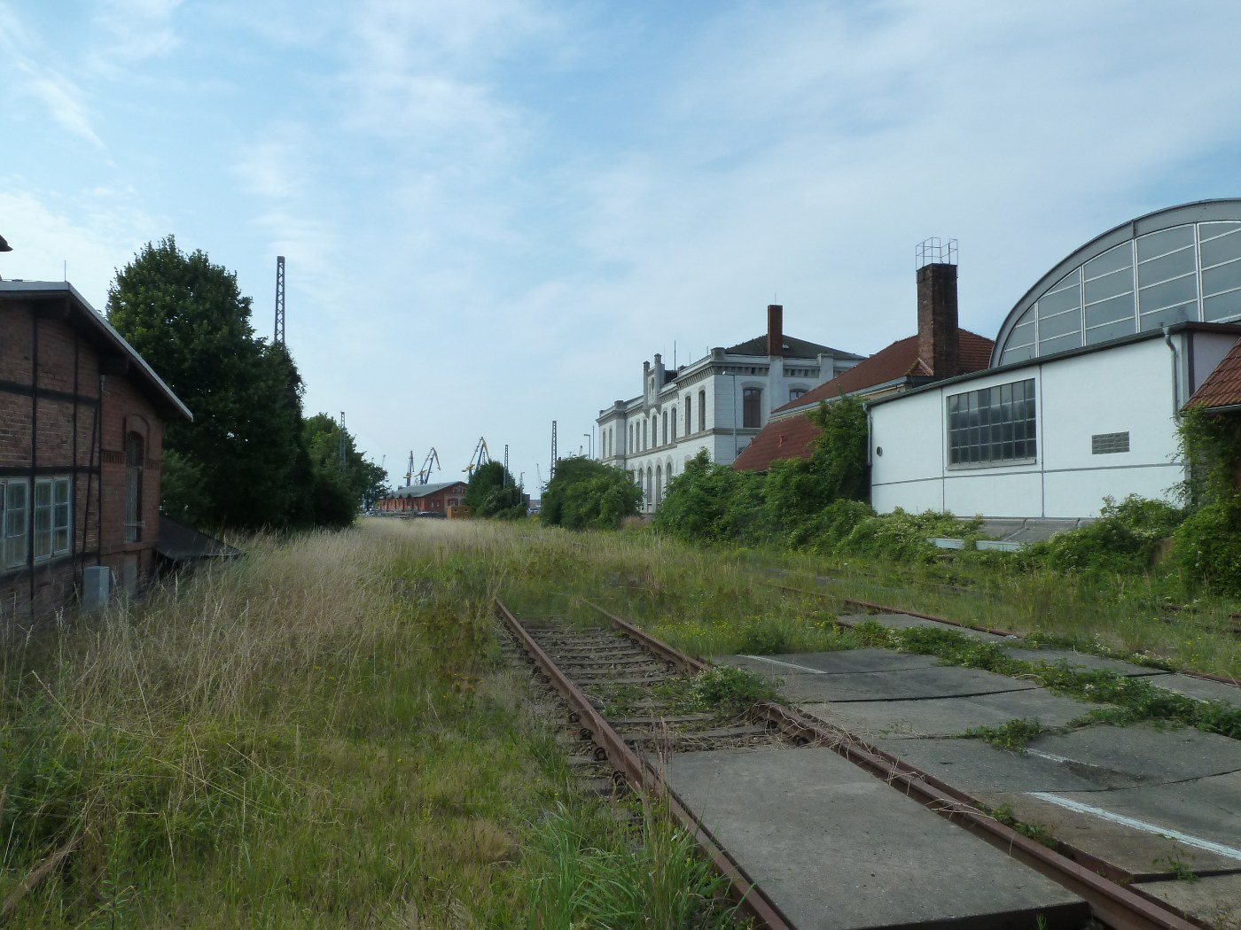 Alte Hafengleise in Wismar