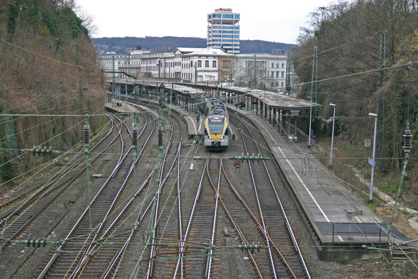 Überblick über den Wuppertaler Hauptbahnhof