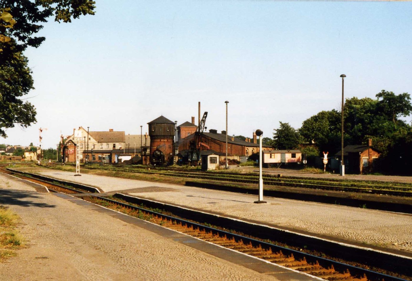 The end of standard gauge steam, Bahnhof Oschersleben DDR August 1988 ()