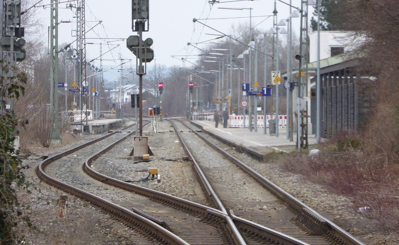 Bahnhof Bad Aibling von Südwesten, 1