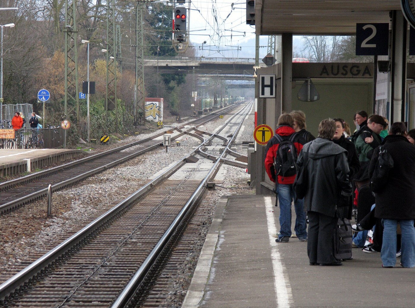 Bahnhof Emmendingen vor dem Umbau an der Rheintalbahn