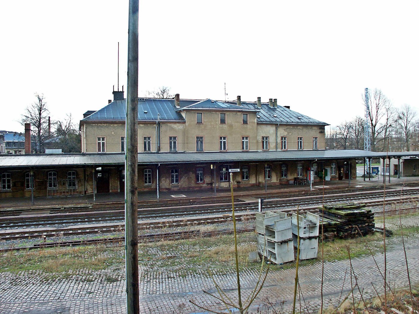 Bahnhof Meerane, 2002