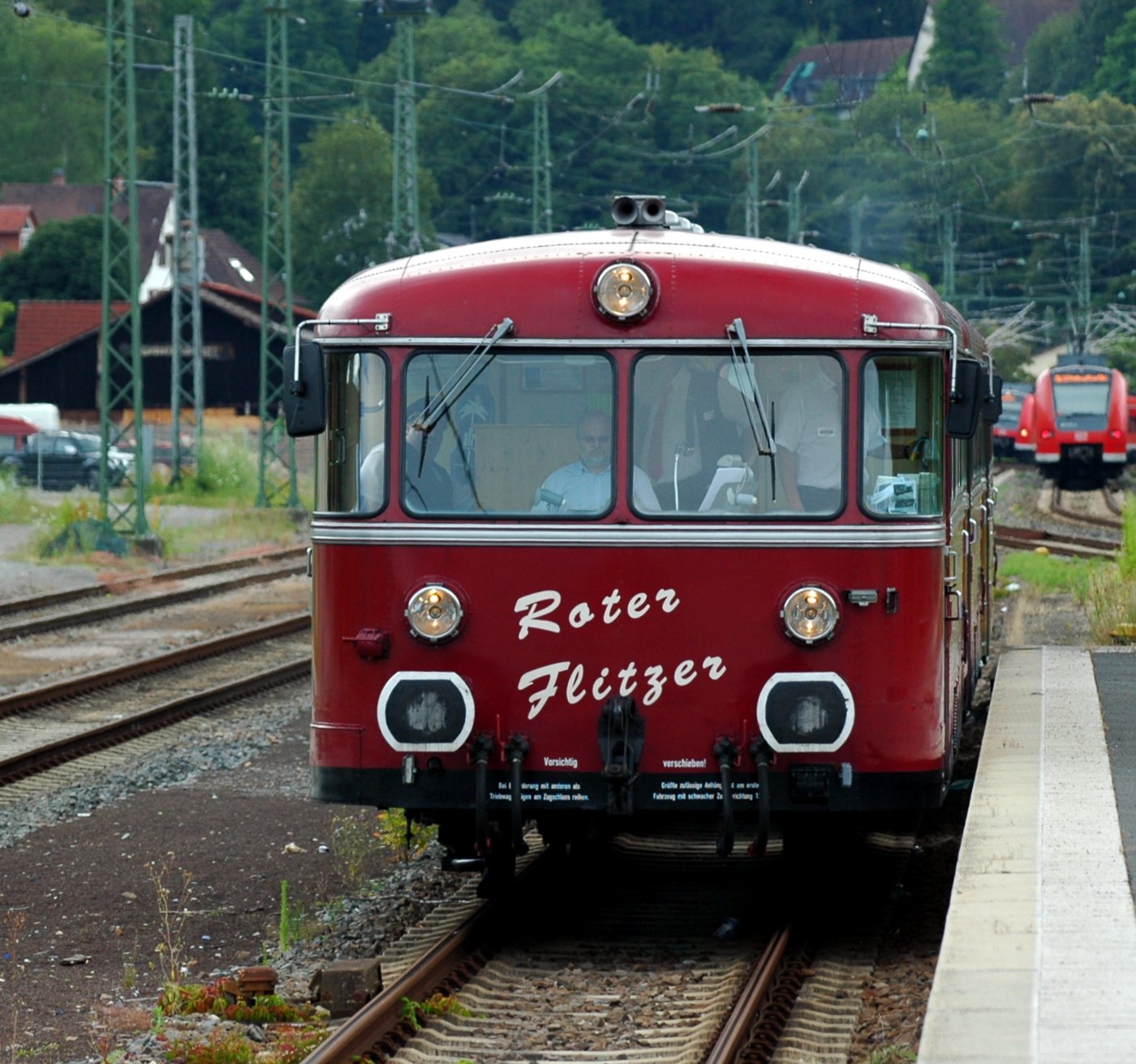 Neckargemünd Uerdinger Schienenbus Der Rote Flitzer 2016 07 16 17 01 16