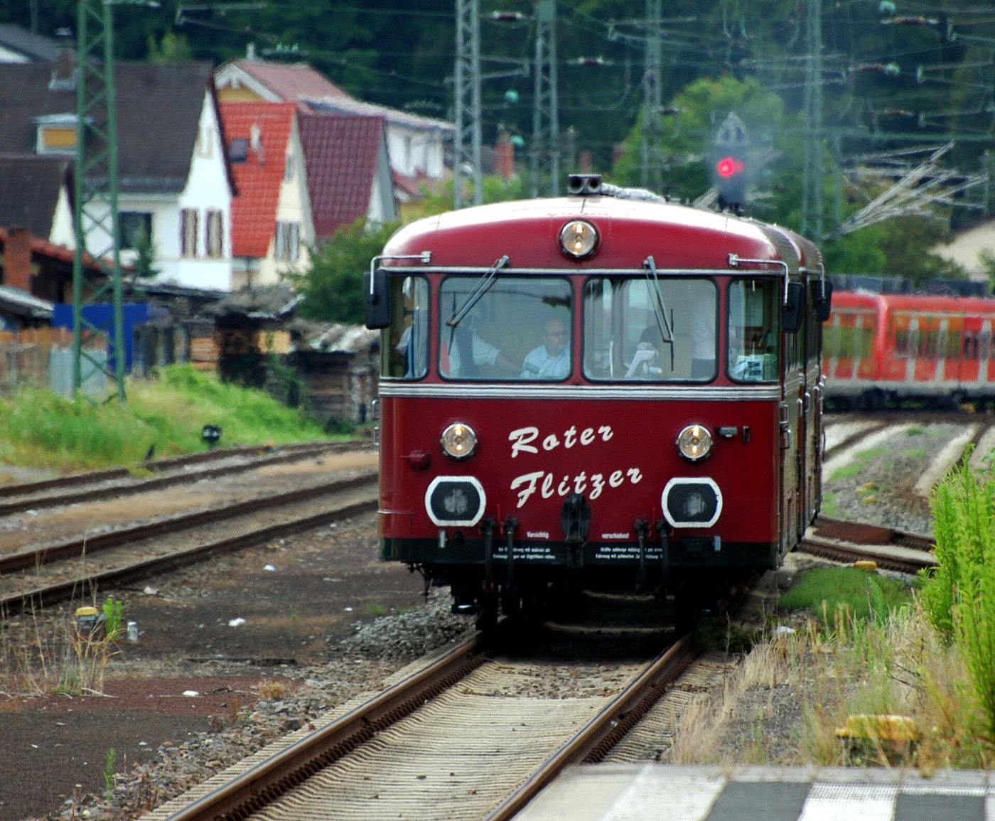 Neckargemünd Uerdinger Schienenbus Der Rote Flitzer 2016 07 16 17 01 31