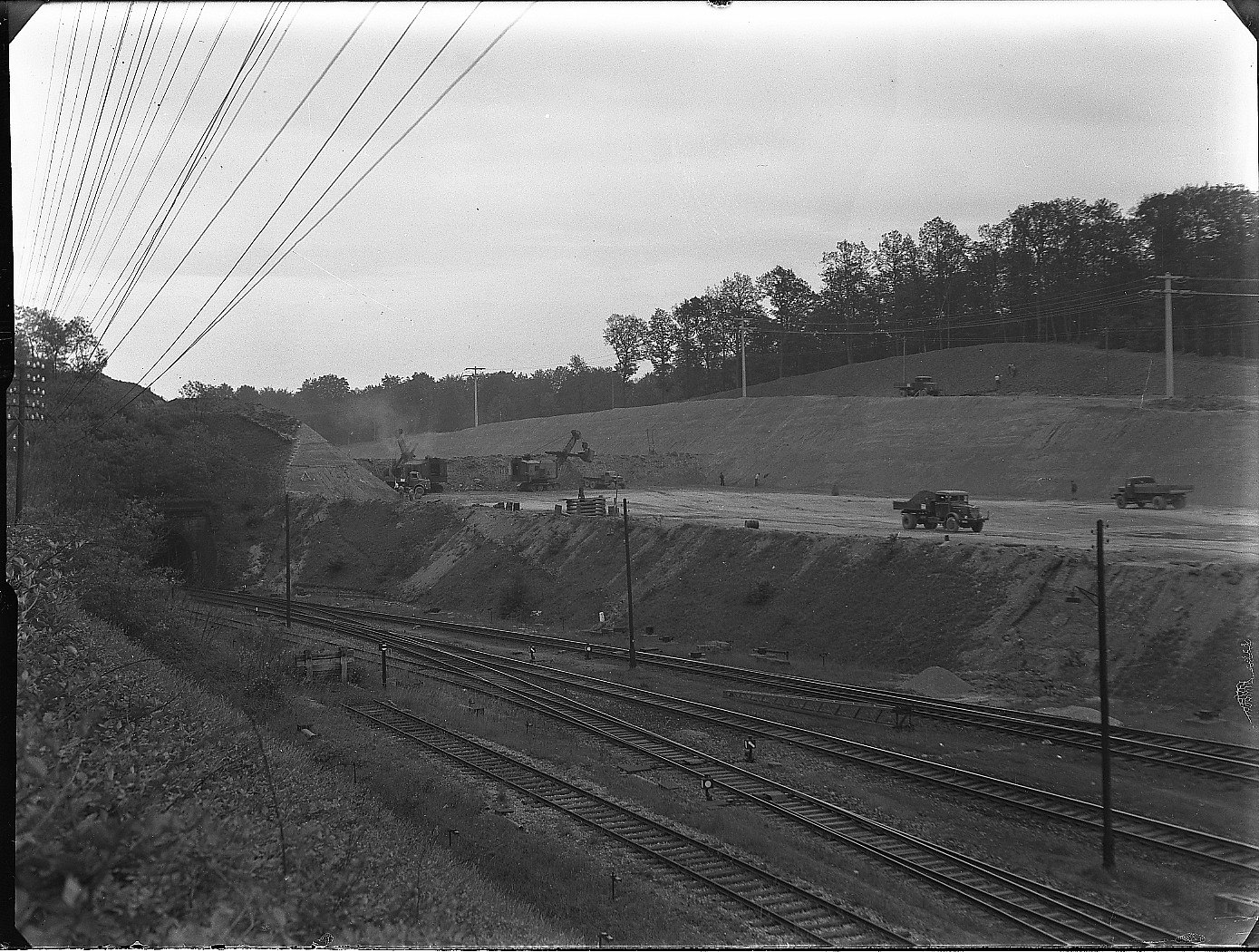 Maulbronn West, Tunnel Umgehungskurve im Bau LABW Staatsarchiv Ludwigsbu
