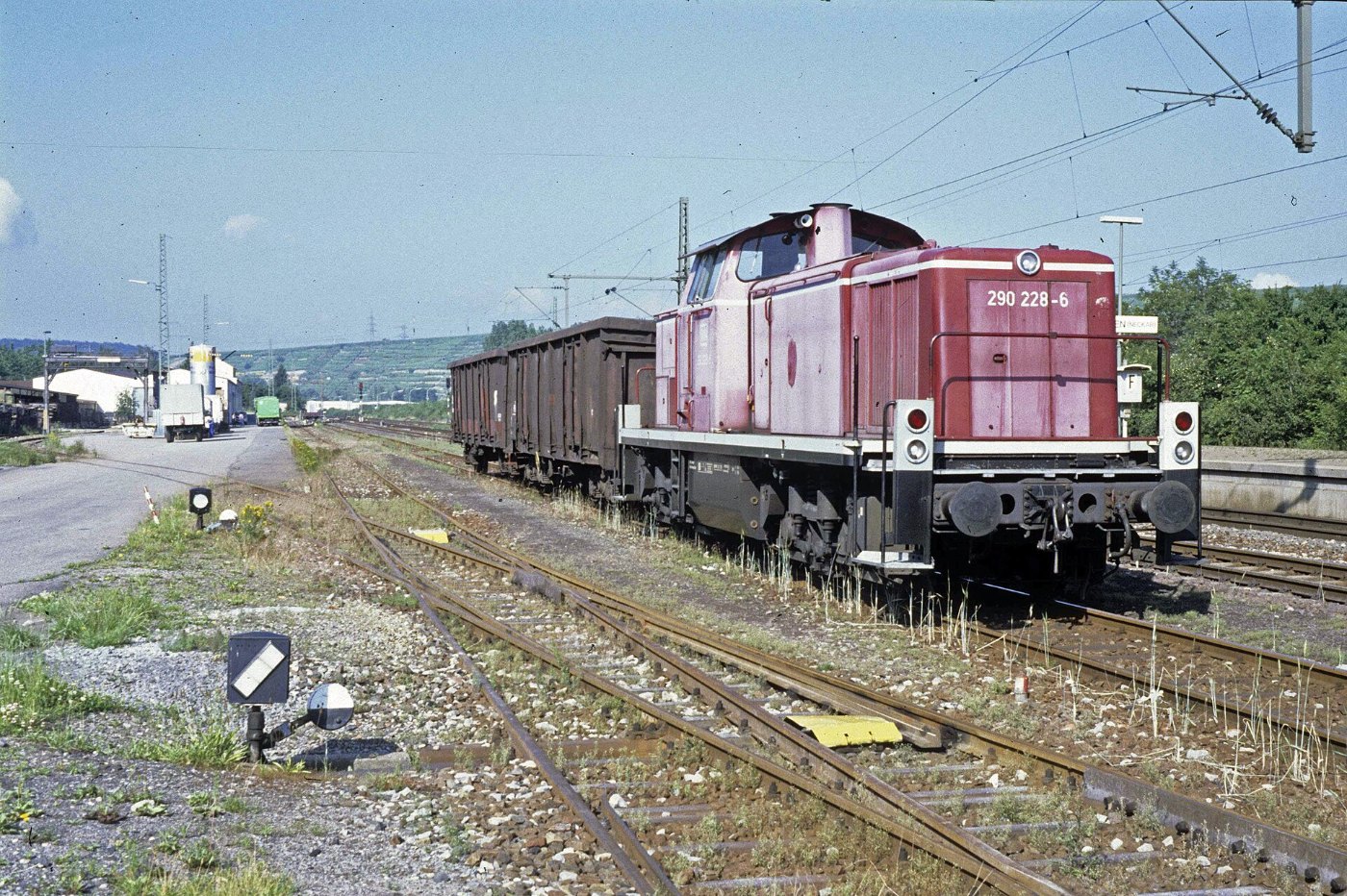 Lauffen am Neckar Güter und Verladegleise 1989 06 07 PL 723 DK 88 20