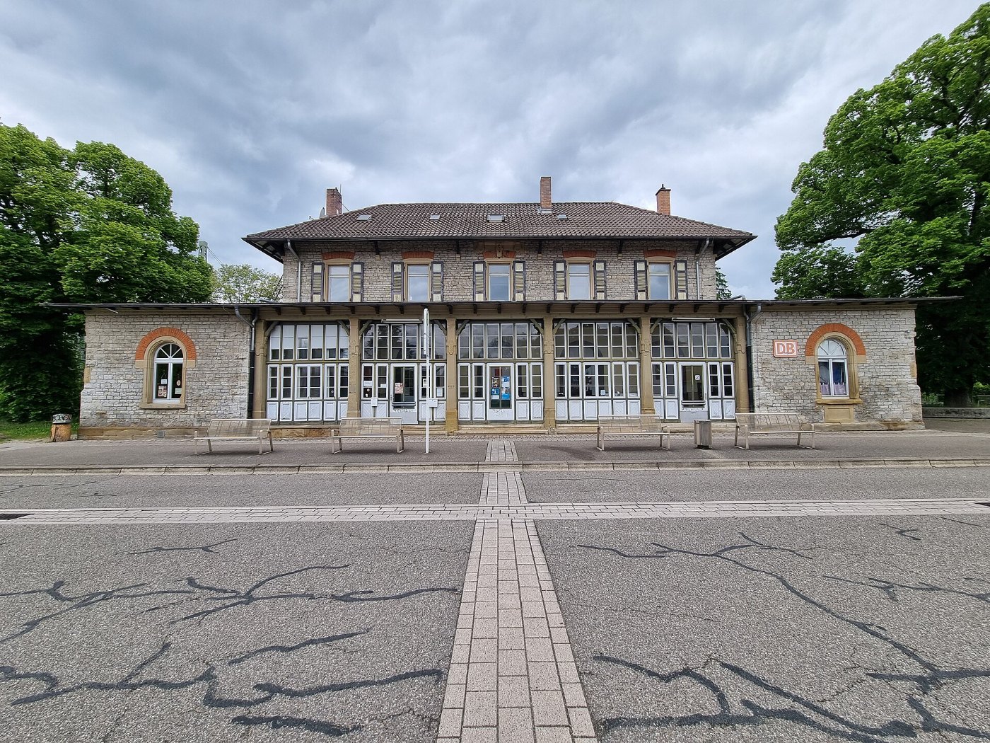 2024 Möckmühl Bahnhof Frontalansicht