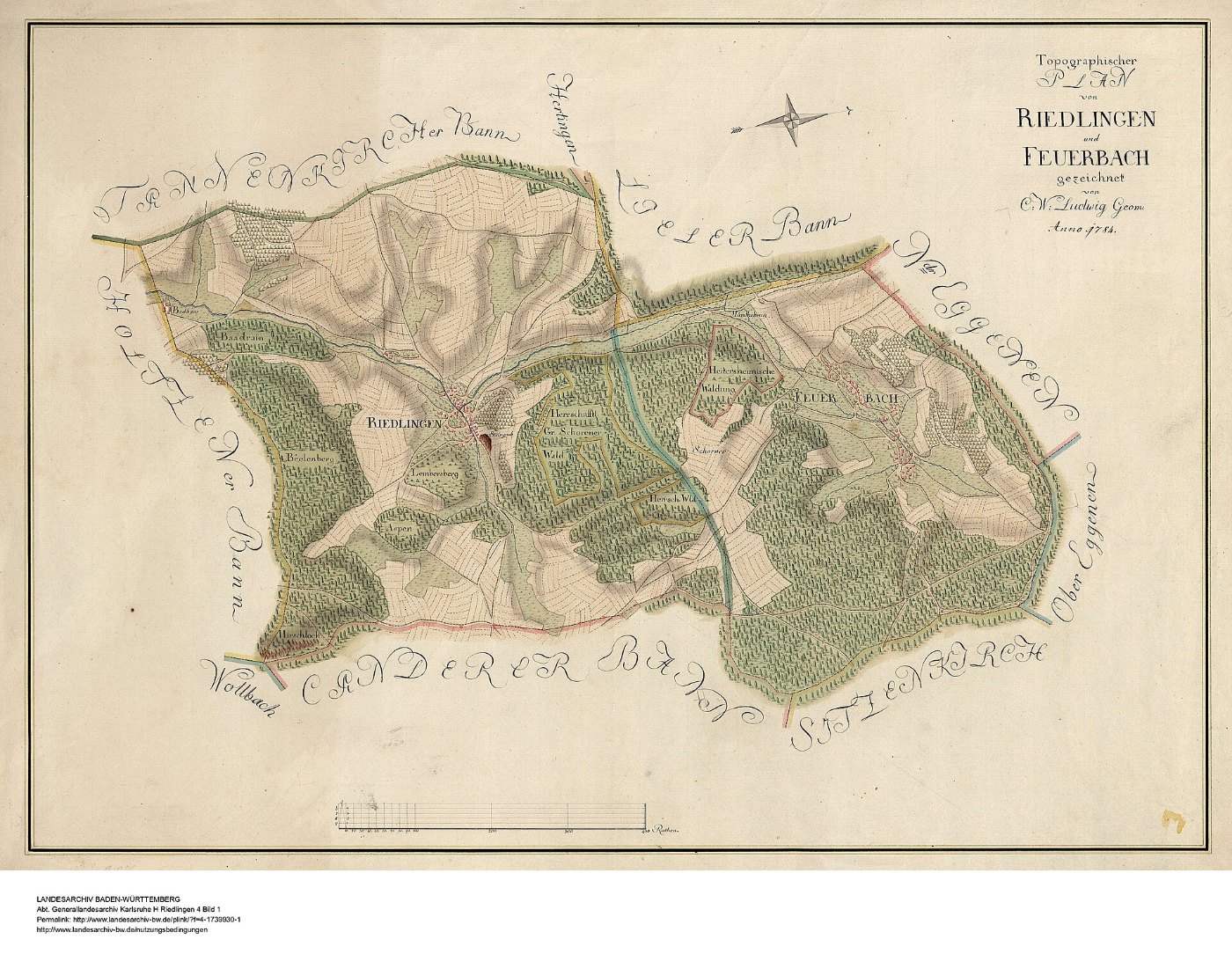 Gemarkung Riedlingen 1784