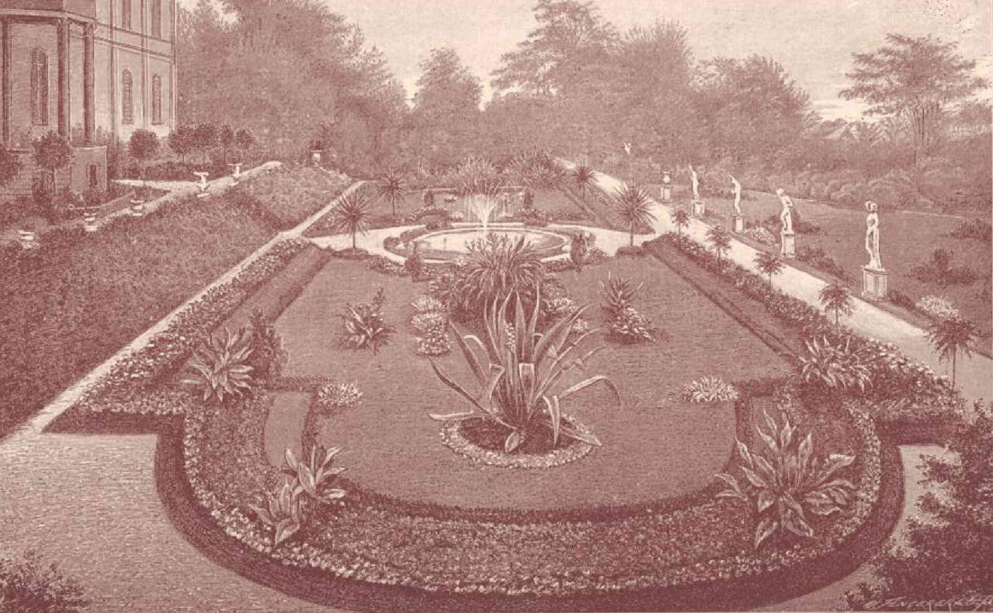 Die Gärten von Monrepos bei Geisenheim Gartenparterre k