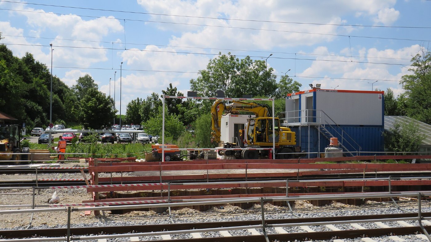 Umbauarbeiten in Grafing Bahnhof