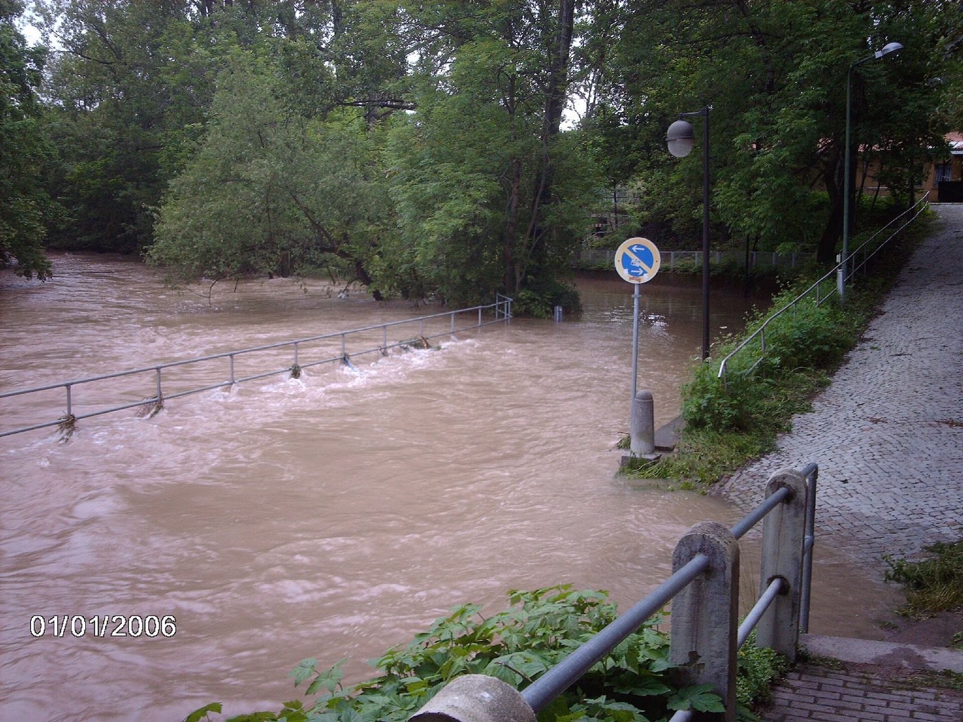 Flood in Neudietendorf in spring 2013