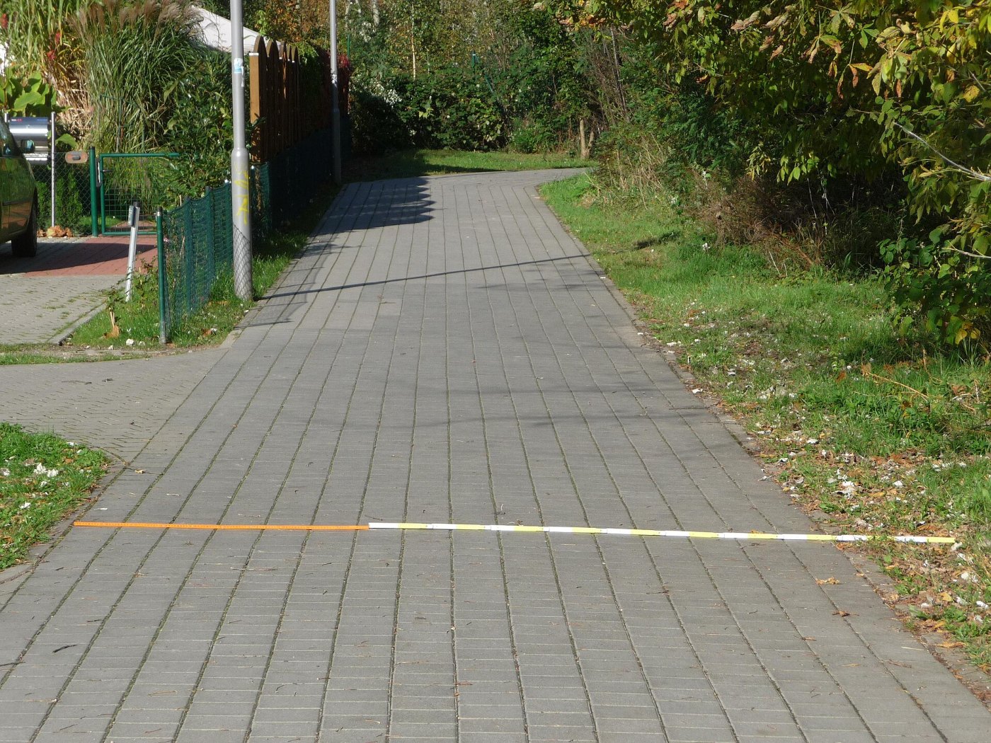 Weg vom Teltower Mühlendorf (Kanada Viertel) zum S Bahnhof Teltow Stadt