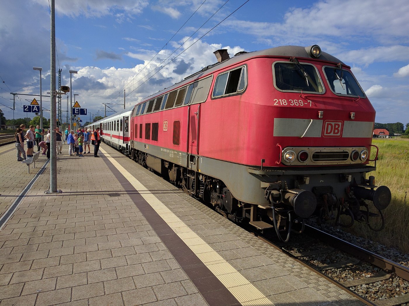 UrlaubsExpress Mecklenburg Vorpommern mit DB 218 in Züssow