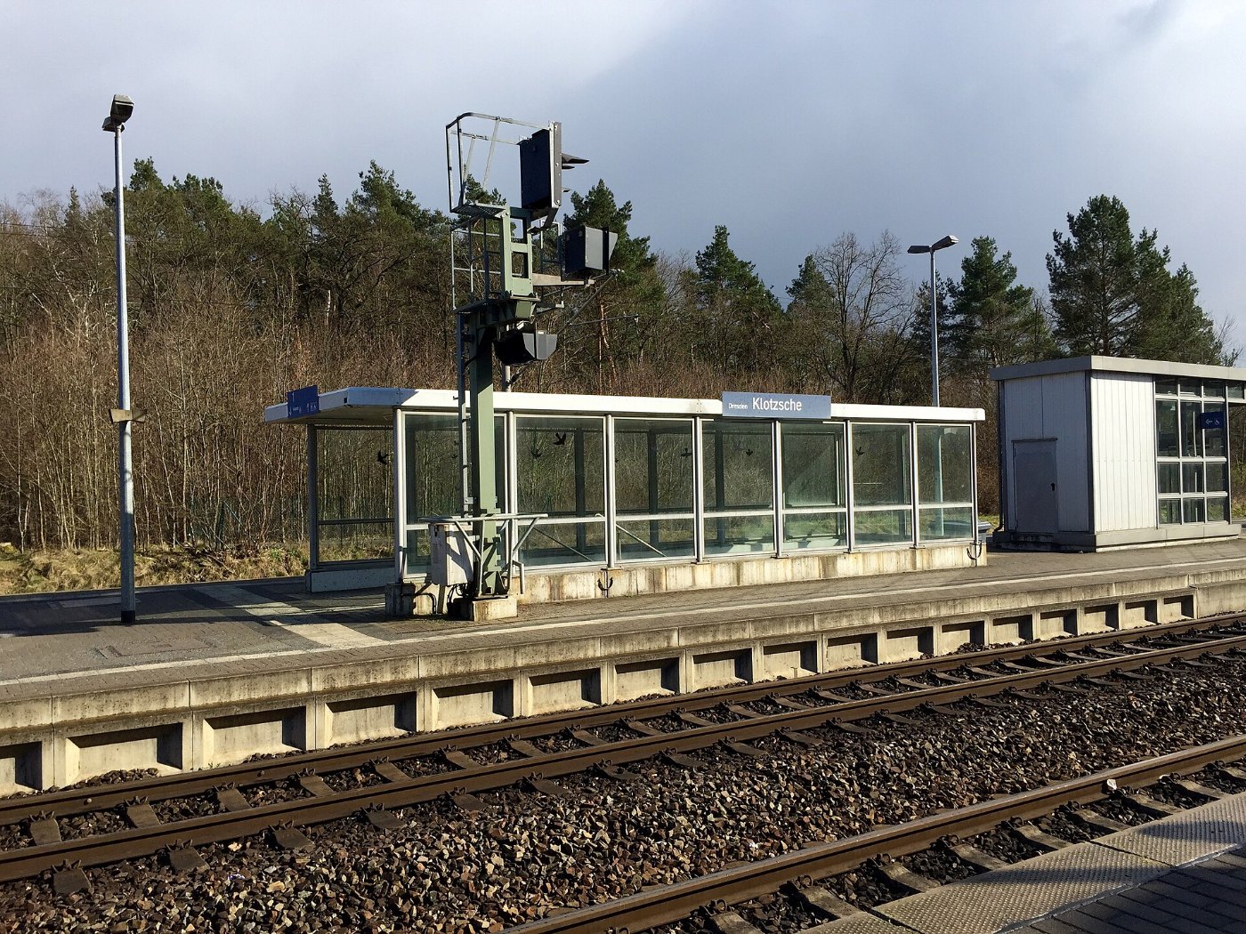 Bahnsteig Bahnhof Dresden Klotzsche