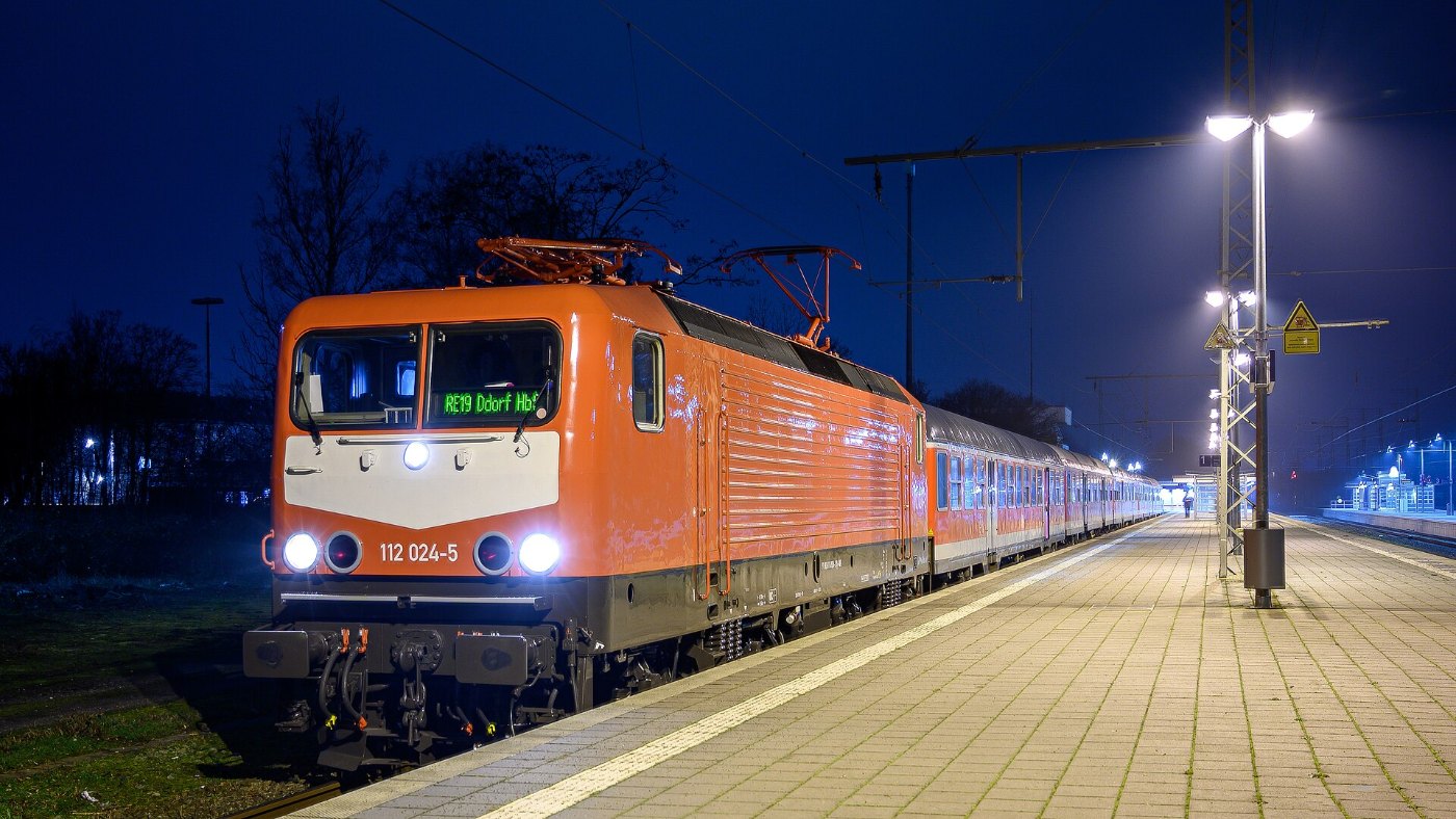Baureihe 112 als Ersatzzug in Emmerich