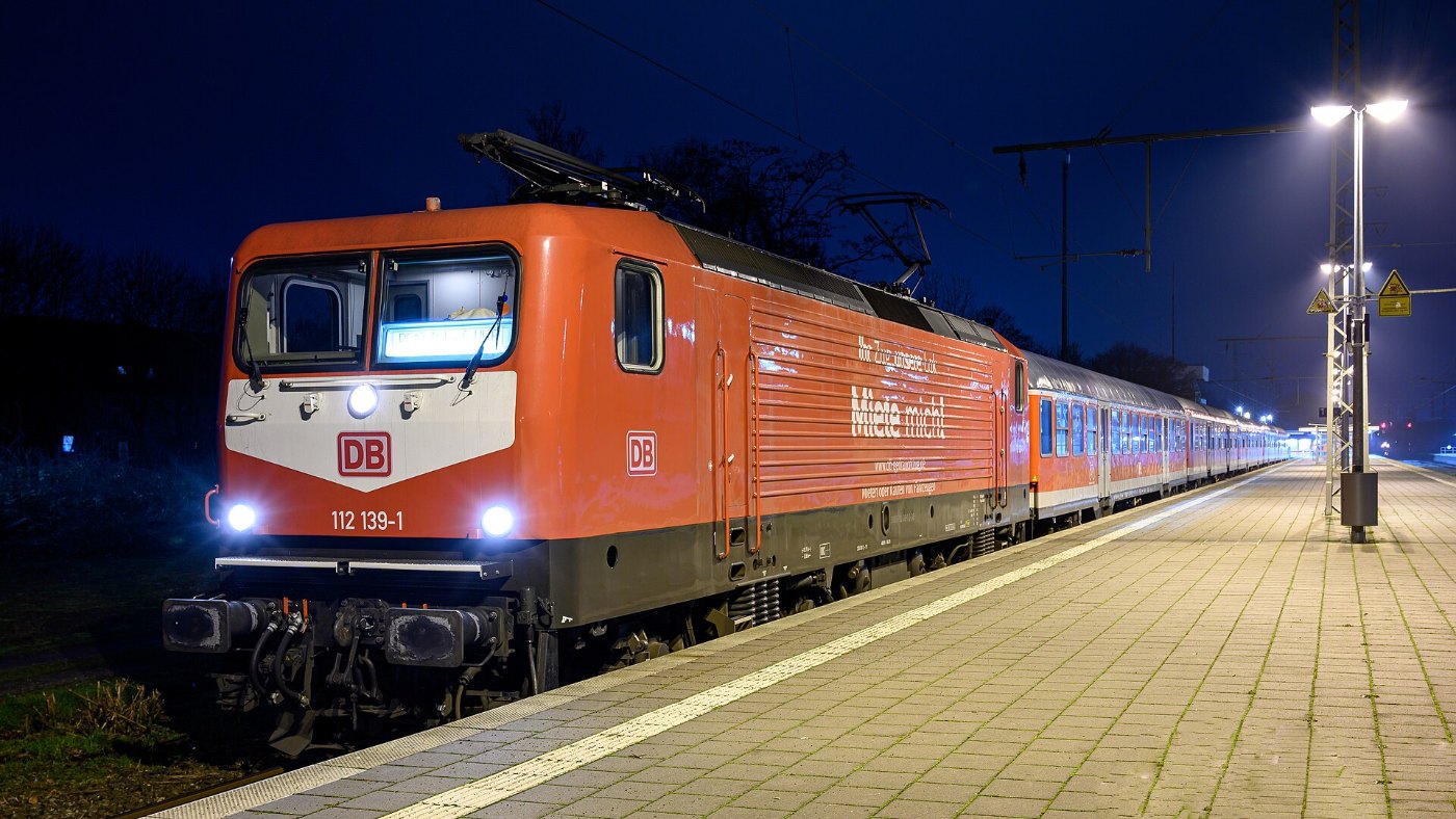 Baureihe 112 als Ersatzzug in Emmerich