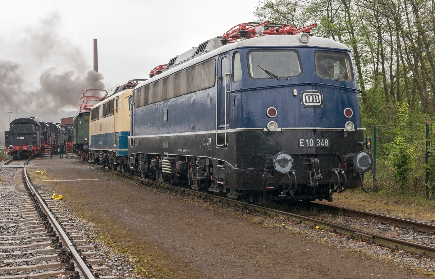 Museumsloks E 10 und Baureihe 140 in Bochum-Dahlhausen