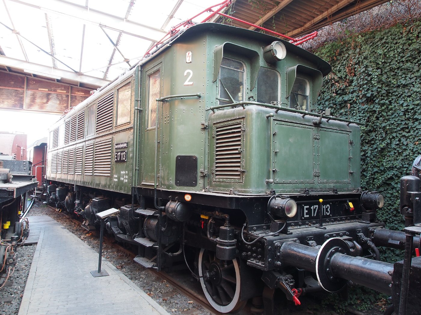 Museumslok E17 im Eisenbahnmuseum Neustadt