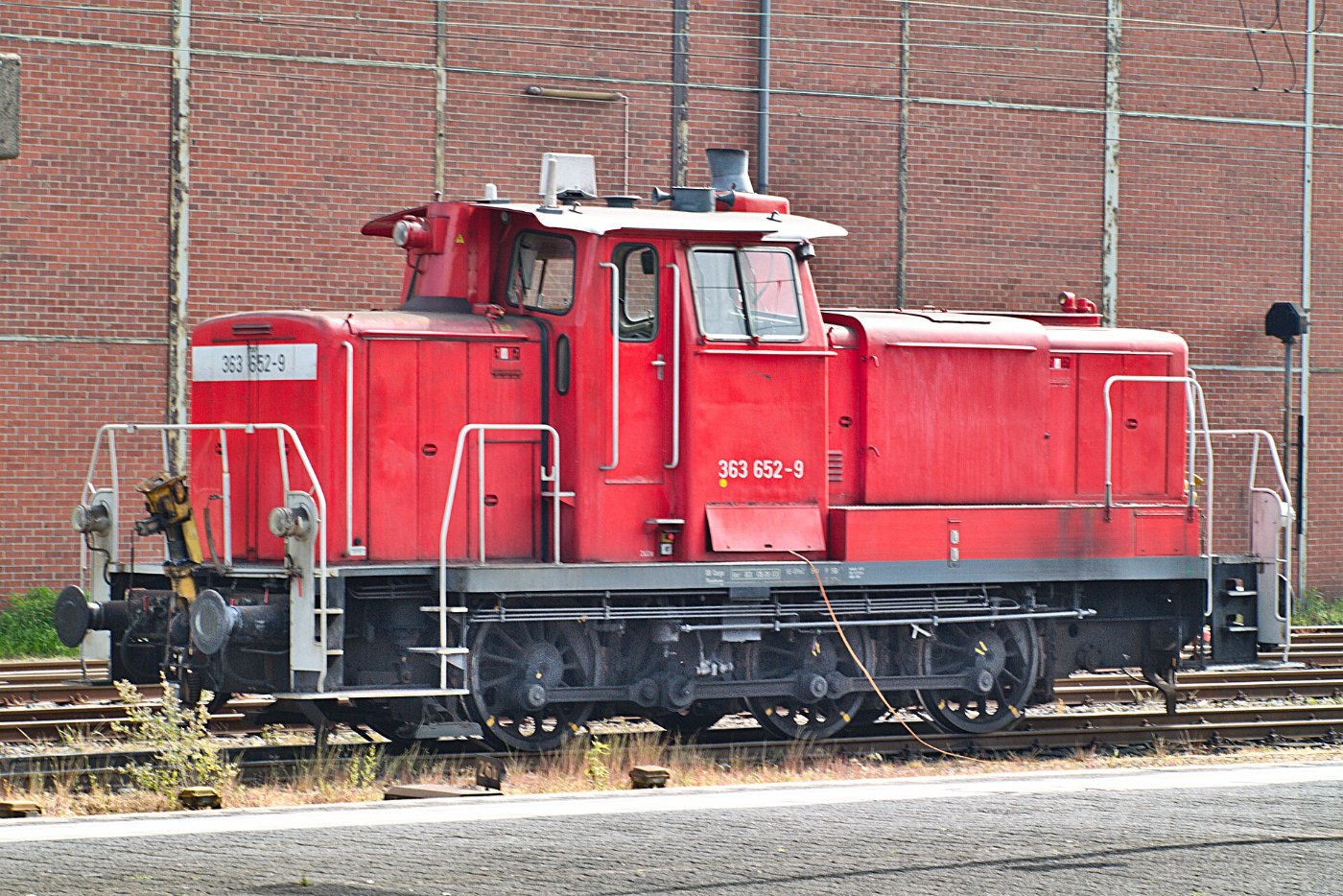 Rangierlok der Baureihe 363 im Paderborner Hauptbahnhof