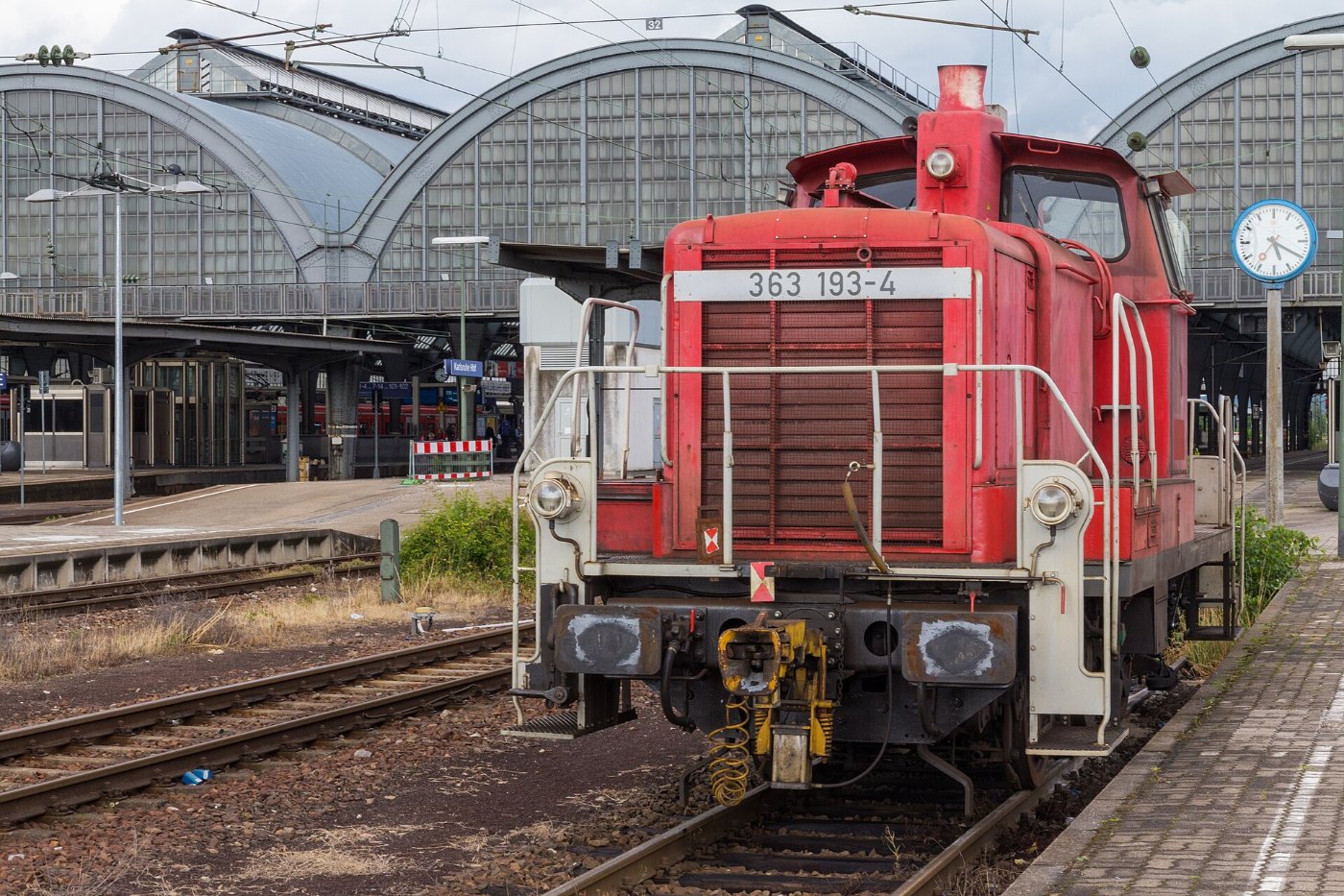 Rangierlok der Baureihe 363 in Karlsruhe