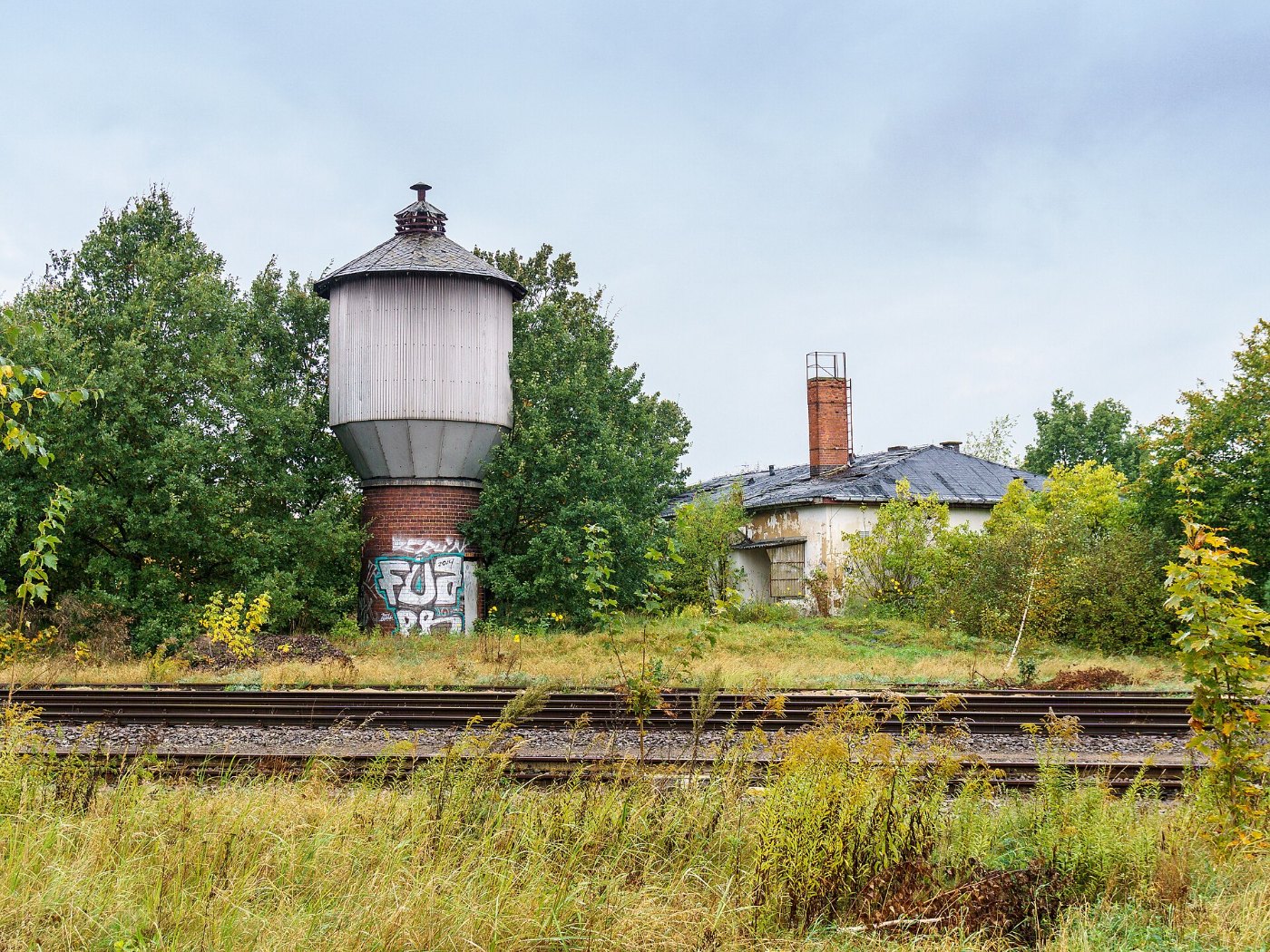 Perleberg Bahnhof Wasserturm 02