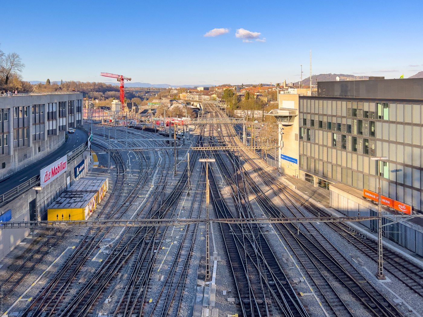 Gleisanlagen im Bahnhof Bern