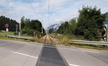 Bahngleis in der Landschaft