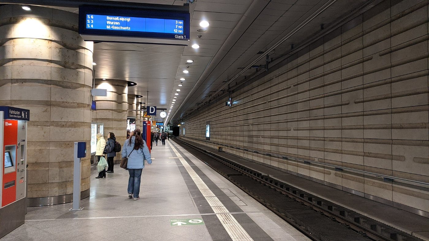 S-Bahn-Station im Leipziger Hauptbahnhof