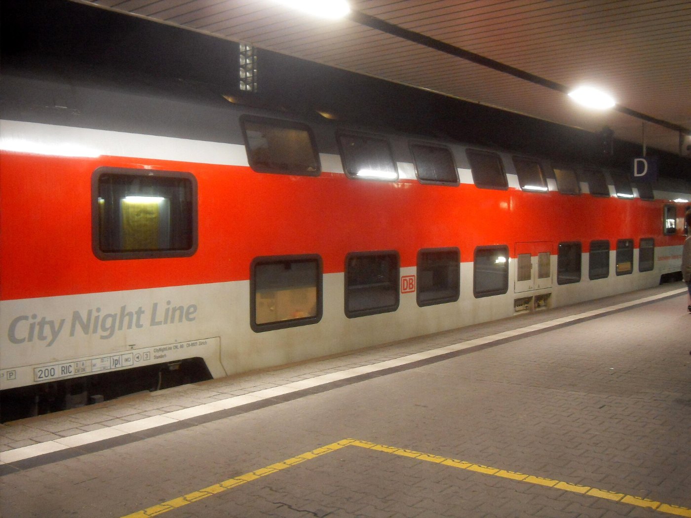 City Night Line im Mannheimer Hauptbahnhof